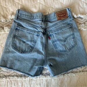 Levi's Light Wash Cutoff Denim Shorts